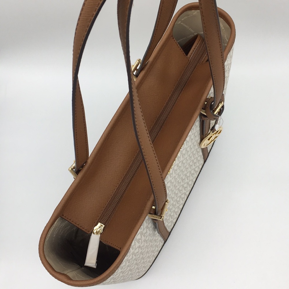 MICHAEL KORS SM TZ SHOULDER TOTE VANILLA - Picture 5 of 8